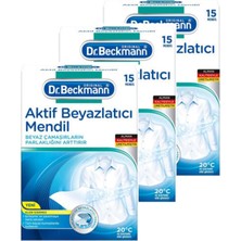 Belirtilmemiş Dr Beckmann Aktif Beyazlatıcı Mendil 15 'li x 3 Adet