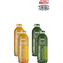 Belirtilmemiş Organik %100 Yeşil + Sarı Meyve Suyu 700 Mlx4 Adet