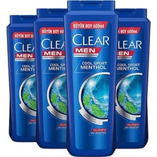 Belirtilmemiş Men Cool Sport Menthol Şampuan 600 ml x 4