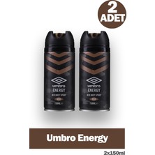 Umbro Energy Erkek Deodorant Sprey 150 ml 2 Adet