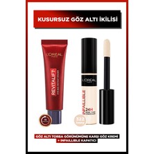 Belirtilmemiş L'Oreal Revitalift Göz Altı Torbalarına Karşı Göz Kremi + Infaillible Kapatıcı 322 Ivory Hacim