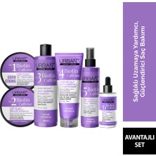Belirtilmemiş Expert Biotin ve Kafein Dökülme Karşıtı Saç Bakım Seti 6lı-Hızlı Uzamaya Yardımcı-Vegan