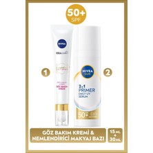 Belirtilmemiş Sun SPF50 Güneş Koruyucu Nemlendirici Makyaj Bazı 30ML ve LUMINOUS630 Koyu Halka Karşıtı Göz Kremi