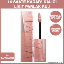 Belirtilmemiş Super Stay Vinyl Ink Likit Parlak Ruj 95 Captivated