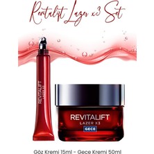 Belirtilmemiş Loreal Paris Revitalift Lazer X3 Yaşlanma Karşıtı Gece ve Göz Kremi
