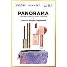 Belirtilmemiş Panorama Hacim Veren Maskara Kahverengi Maybelline Lifter Gloss 009 Topaz Göz Dudak