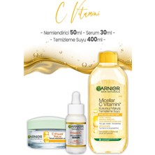 Belirtilmemiş C Vitamini Serum 30 Ml, Nemlendirici 50 ml ve Temizleme Suyu 400 ml