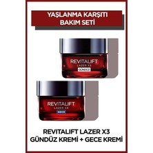Belirtilmemiş L'oréal Paris Revitalift Lazer X3 Yoğun Yaşlanma Karşıtı Gündüz Bakım Kremi Gece Bakım Kremi 50 ml