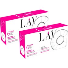 Lav Alya Cam Çay Tabağı 6 Lı x 2 Kutu (12 Adet)