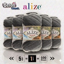 Alize  Burcum Batik 1900 - 5'li Paket - 100GR/210M - % 100 Akrilik Yelek Hırka Atkı Kazak Ipliği