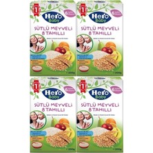 Belirtilmemiş Sütlü Meyveli 8 Tahıllı Kaşık Maması 200 gr x 4 Adet