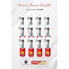 Belirtilmemiş Slim Soft Charcoal 2'li Diş Fırçası x 12 Adet ve Misvak Özlü Diş Macunu