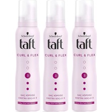 Belirtilmemiş Schwarzkopf Taft Bukle Belirginleştirici Saç Köpüğü 3 x 150 ml Hacim Verici Yüksek Tutuculuk