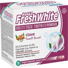 Belirtilmemiş Favori FreshWhite Karanfilli Diş Bakım Tozu 50 gr Beyazlatıcı ve Temizleyici Aroma