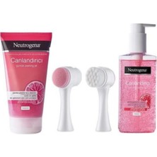 Belirtilmemiş Visibly Pembe Greyfurt Canlandırıcı Peeling Jel + Temizleme Jeli 200 ml ve Fırçası