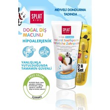 Belirtilmemiş Florürsüz Doğal Dondurma Tadında 2-6 Yaş Çocuk Diş Macunu Junior So Happy 5 Yaş Soft Diş Fırçası