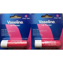 Belirtilmemiş Rosy Dudak Nemlendiricisi x 2 Adet Vaseline ile Gün Boyu Yumuşak ve Pürüzsüz Dudaklar İçin
