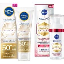 Belirtilmemiş LUMINOUS630 Leke Karşıtı Güneş Koruyucu Yüz Kremi 40ML SPF50 + Yaşlanma ve Leke Karşıtı Serum 30 ml