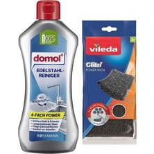 Belirtilmemiş Çelik ve Krom Evye Temizleyicisi 250 Ml+Vileda Glitzi Power Pad Inox