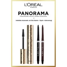 Belirtilmemiş Loreal Paris Panorama Hacim Veren Maskara Kahverengi Infaillible Jel Eyeliner Göz Makyajı Seti