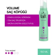 Belirtilmemiş Taft Volumen Köpük 150 ml Hacim ve Ekstra Güçlü Tutuş Özelliği ile Saçlarınızı Şekillendirin