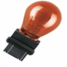 Depo Garaj 12V P27/7W  Ampul Plastik Soketli Turuncu 10 Adet Ampül