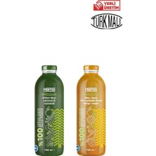 Belirtilmemiş Organik %100 Yeşil+ Sarı Meyve Suyu 700 Mlx2 Adet