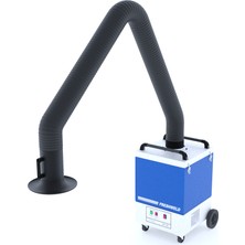 Mobil Kaynak Dumanı ve Lazer Kaynak Dumanı Filtreleme Ünitesi - Kullan At Filtreli - 2mt Tek Kollu - 1200 M³/h - 0,55KW