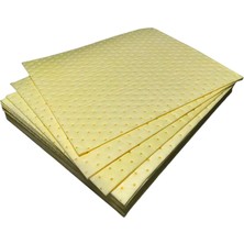 Labbakkal Kimyasal Emici Ped Sarı 40 x 50 cm – Sıvı ve Kimyasal Döküntü Emici 10 Adet