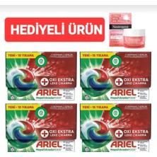 Belirtilmemiş Pods® Oxi Extra Çamaşır Deterjanı Beyazlar ve Renkliler 10 Yıkama X4 ( Jel Krem Hediyeli )