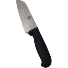 Şef Bıçağı Dinç Kitchen Santoku Siyah 17,5cm