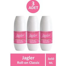 Jagler Classic Kadın Koltuk Altı Rollon 50 ml 3 Adet