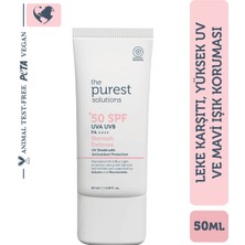 Belirtilmemiş Leke Karşıtı ve Cilt Tonu Eşitleyici Renkli Güneş Koruyucu Krem Spf 50, 50 ml