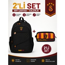 Zümrüt Kırtasiye Galatasaray Lisanslı Siyah Sırt Çantası 26547+ Kalemlik 26578