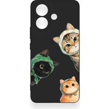 Vip Case Vivo V60 Lite Uyumlu Kedi Ekibi Desenli Silikon Kılıf