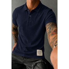 Tarz Cool Erkek Basic Polo Yaka Pamuklu Kısa Kollu Tişört