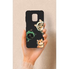 Vip Case Redmi Note 9 Pro 9s Uyumlu Kedi Ekibi Desenli Silikon Kılıf