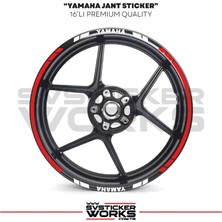 Sv Sticker Works Yamaha Jant Sticker Seti Yüksek Kalite 16LI Jant Set Yamaha Uyumlu