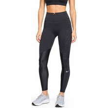 Nike Dri Fit Run Division Epic Luxe Reflective Womens Tight 7/8 Reflektörlü Toparlayıcı Kadın Koşu Taytı Siyah