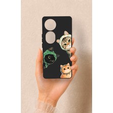 Vip Case Vivo V40 Uyumlu Kedi Ekibi Desenli Silikon Kılıf