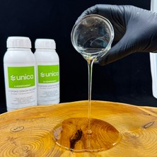 Unica Epoksi Döküm Reçinesi 1:1, Transparan Yüksek Şeffaflık, Ahşap Masa ve Sanat Projeleri Için, Iki Bileşenli A+B