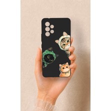 Vip Case Samsung A53 Uyumlu Kedi Ekibi Desenli Silikon Kılıf