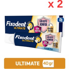 Belirtilmemiş Fixodent Ultimate Ferah Tat Diş Protezi Yapıştırıcı Krem 40 G - 2 Parça Konforlu Kullanım