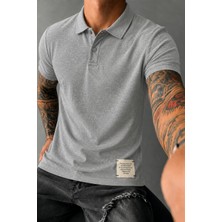 Tarz Cool Erkek Basic Polo Yaka Pamuklu Kısa Kollu Tişört