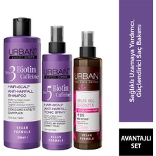 Belirtilmemiş Urban care  Expert Biotin ve Kafein Dökülme Karşıtı Saç Bakım Seti-Hızlı Uzamaya Yardımcı-Vegan