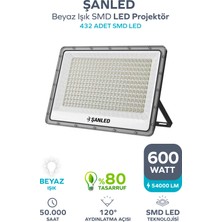 ŞANLED 600W 54.000 Lümen 6500K Beyaz Işık Smd LED Projektör-1 Adet