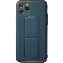Trend Kapında Apple iPhone 11 Pro Kılıf Coco Deri Standlı Kapak - Mavi