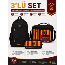 Zümrüt Kırtasiye Galatasaray Lisanslı Siyah Sırt Çantası 26547+ Beslenme Çantası 26927+ Kalemlik 26578