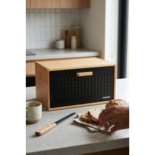 Cooker Valenza Metal Kapaklı Bambu Ekmek Kutusu CKR4541