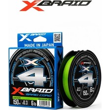 Ygk X035 Braıd Cord Pe X4 150M 2.7kg 0.09 Fluo Green